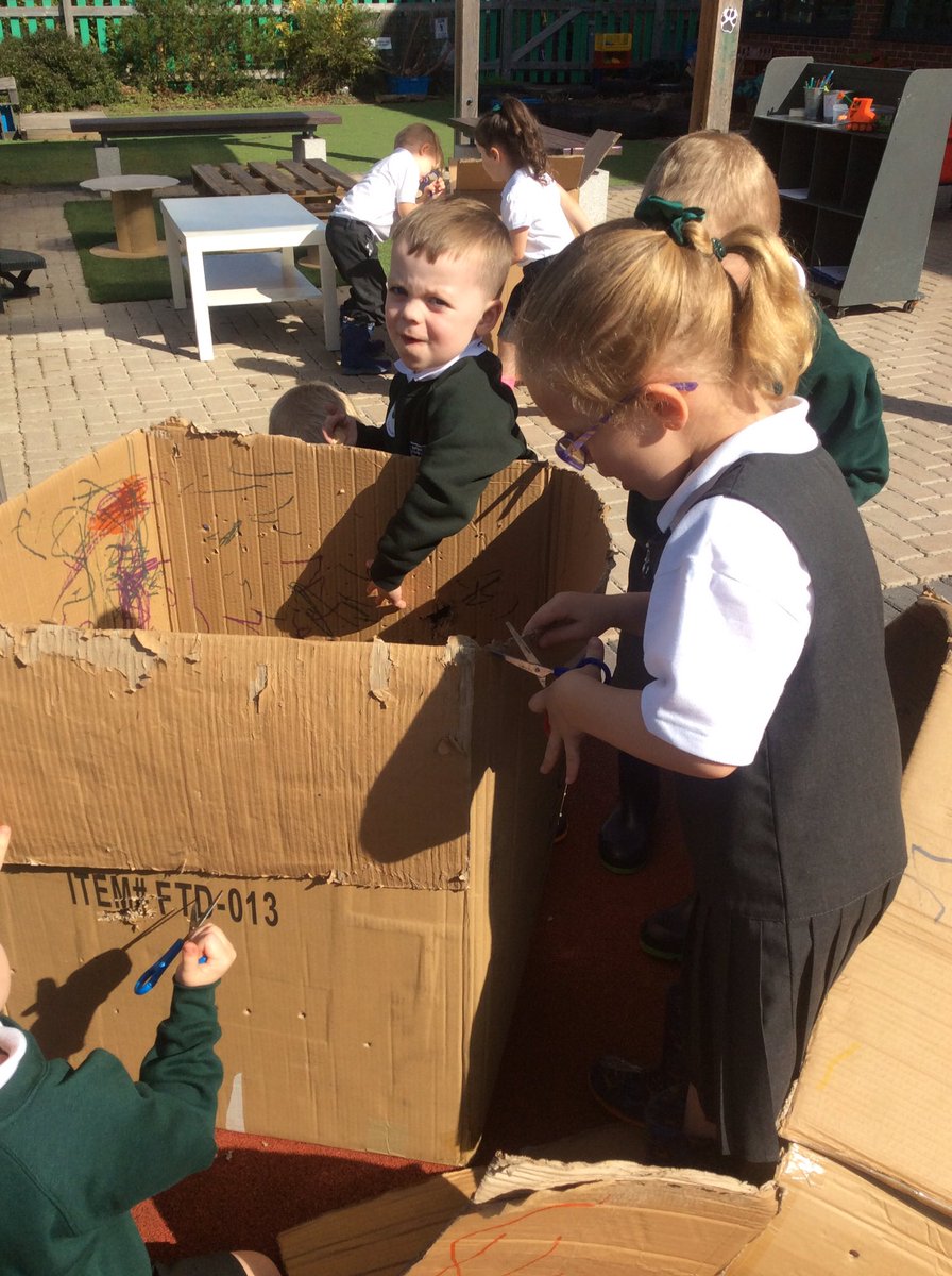 bedford_f2's tweet photo. We found lots of clues outside.  Was it “Something with a big mouth and sharp teeth?” We drew a map to help us search and built a house in case it needed somewhere to live? What could it be? #EYFS #hookedin #3littlepigs So many mark making opportunities @PieCorbett @ABCDoes https://t.co/3Y9L6rLxmk