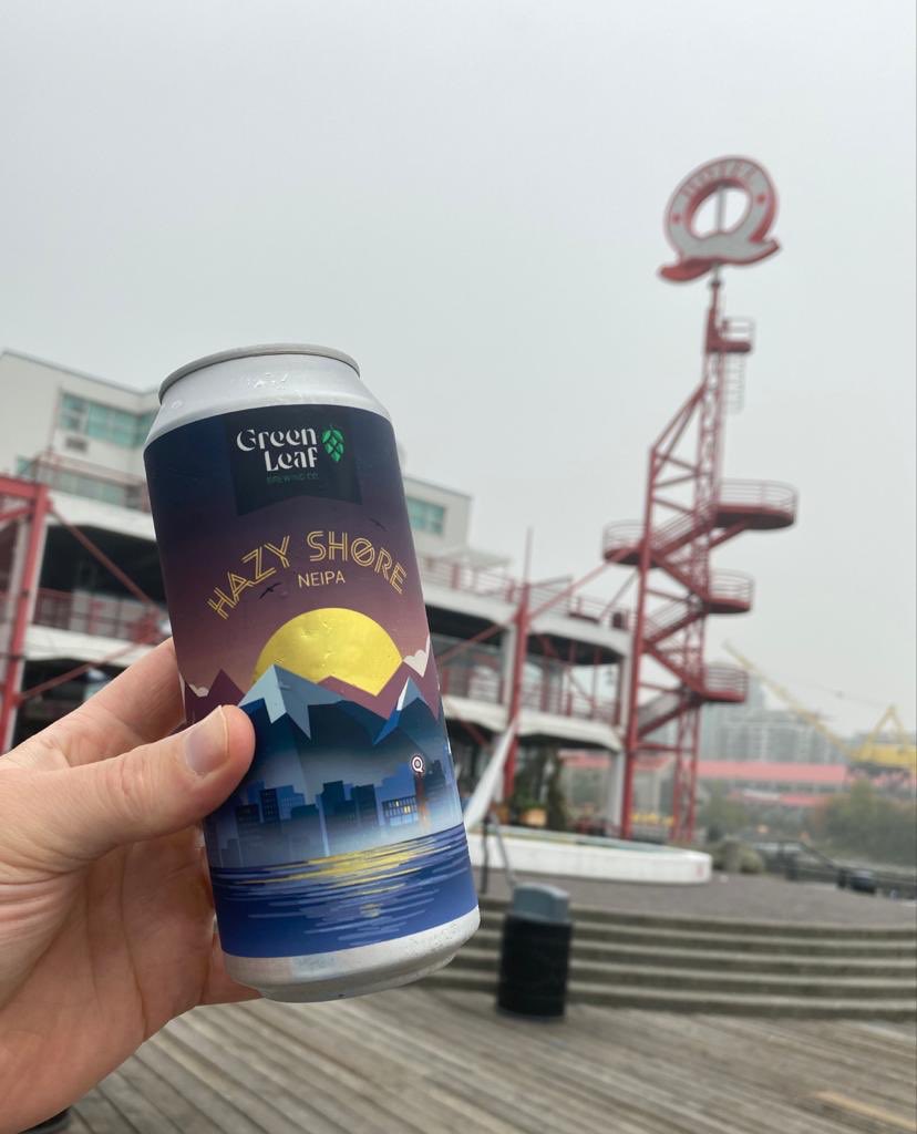 Come try our refreshing Hazy Shore IPA on our patio, it’s a little cooler today but not raining yet which is awesome! Let’s hope the smoke passes soon, but in the meantime cold craft beers sound perfect right about now 👏🍺 

#NorthVancouver #CraftBeer