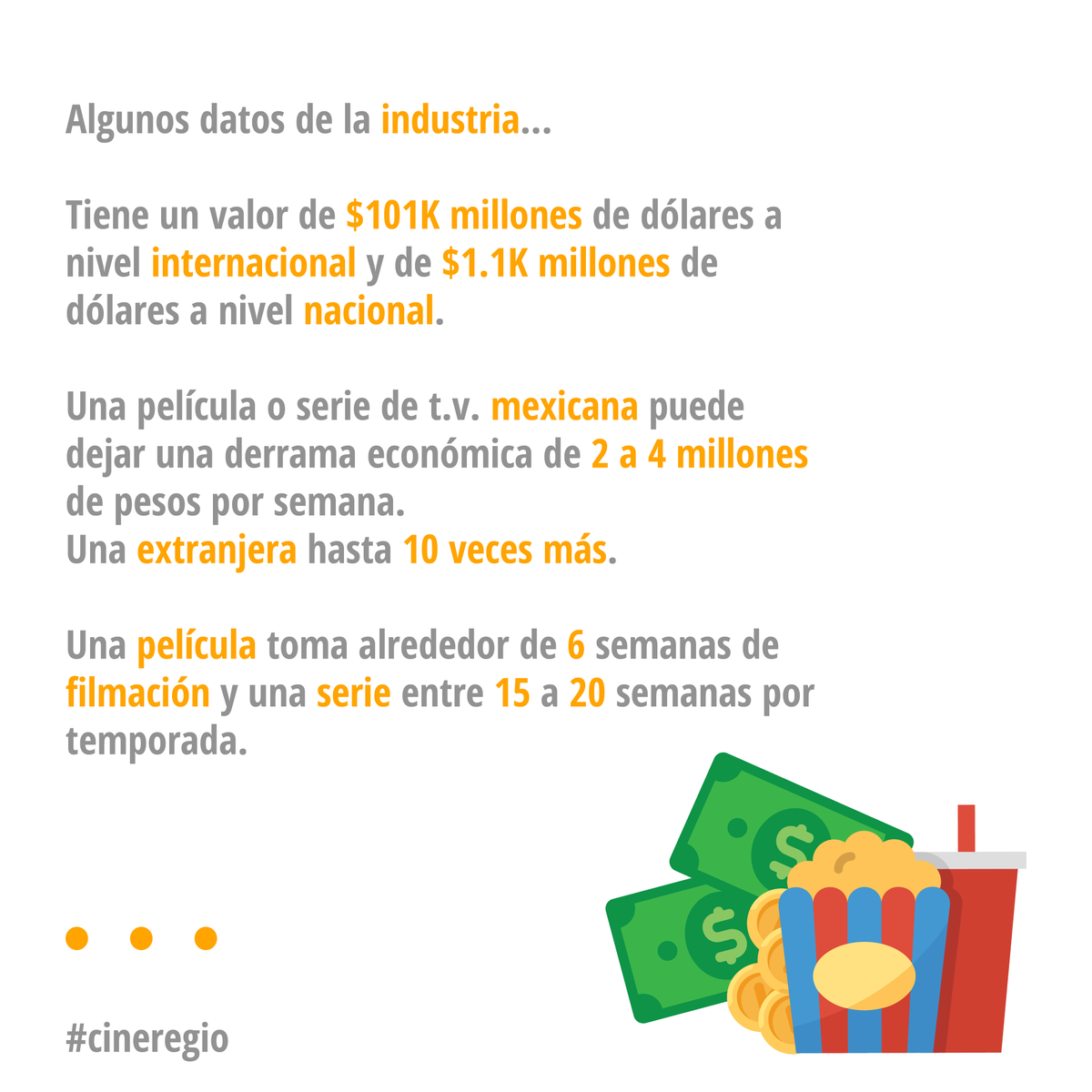 CalaveraPost's tweet photo. En Nuevo León, no nos quedaremos atrás. ¡La industria de cine es gran generadora de empleo, talento, cultura y economía! ¡Sí a la Ley de Promoción y Fomento al Desarrollo del Cine! Movie camera
@SedetNL @conartenl @CongresoNL
1/3 https://t.co/3GTYJDPRbw