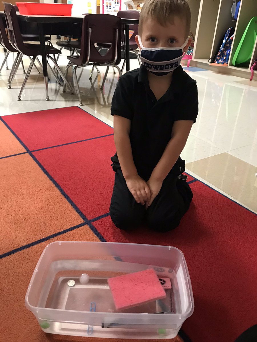 ReidKaylea's tweet photo. Will it sink or float? #walkerpirates #prek #science https://t.co/xNL22HbrXJ