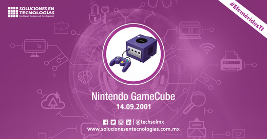 techsolmx's tweet photo. Un día como hoy (14/09/2001): Nintendo lanzaba en Japón la Nintendo GameCube, primera videoconsola con disco óptico, el Nintendo Optical Disc, fue la sucesora de Nintendo 64. https://t.co/X03rqGL4wu
#SomosSoluciones #EfeméridesTI #Nintendo #GameCube #OpticalDisc #Nintendo64 https://t.co/NxJTapEDnI