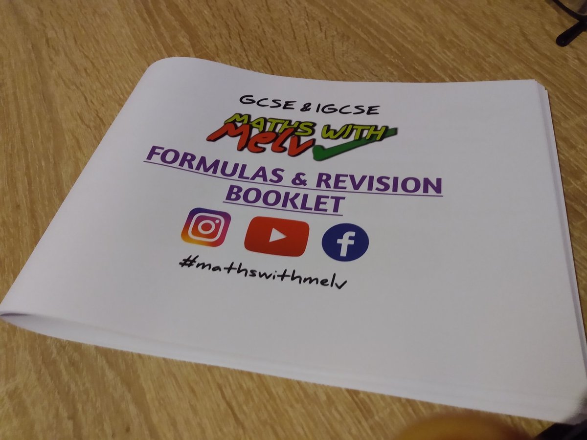 MathsWithMelv's tweet photo. Well, this is exciting πππ
A5 booklet prints of my unique, 52 page GCSE maths revision guide, complete with built in links to hundreds of my own revision resources! Game changer!
Message if you're interested!
#mathswithmelv #gcsemaths #gcse #igcse #revisionguide #new https://t.co/K3MsnB6lv4