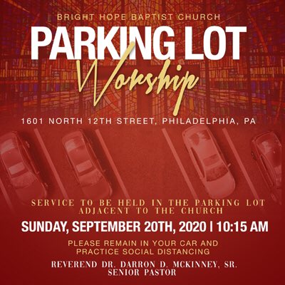 BrightHopeBC's tweet photo. This Sunday, join us for our 2nd Parking Lot Worship 🙌🏾🙌🏾 https://t.co/E6varqegtl