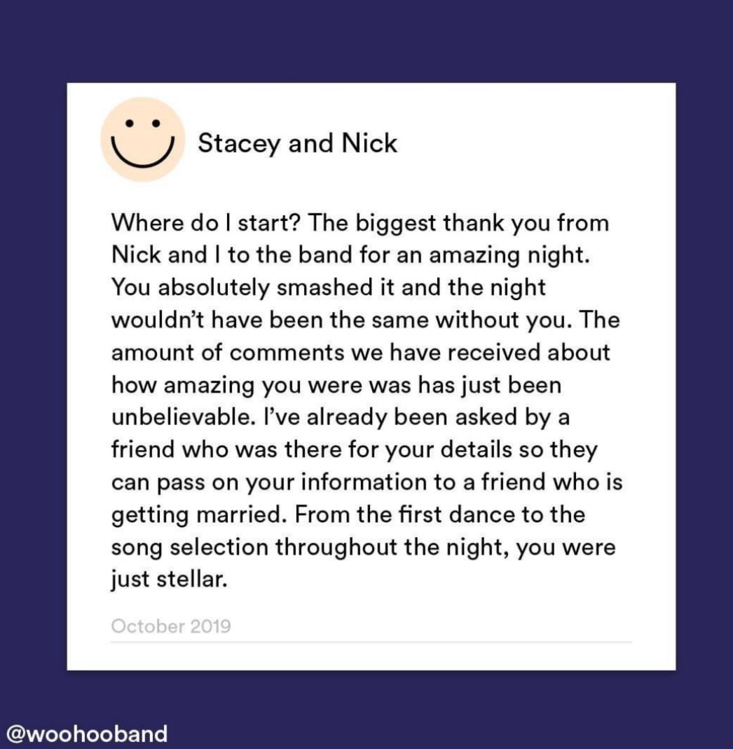 A stellar review, we must say. 💫 Thank you, Stacey and Nick! 💓