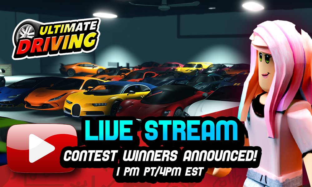 Ultimate Driving Community On Twitter Stream Giveaway Winners Come See Who Won Our Roblox Gift Card Giveaway And Hang Out With Emma In Ultimate Driving Check It Out Here Https T Co Pb7z1t6pvo Roblox Ultimatedriving - roblox gift card giveaway 2018 live