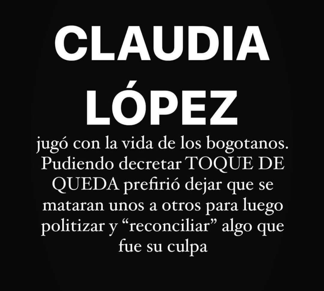 Que opina de esto? 
Actuó correctamente la alcaldesa de Bogotá ? 
¿ Necesidad o jugadita ?