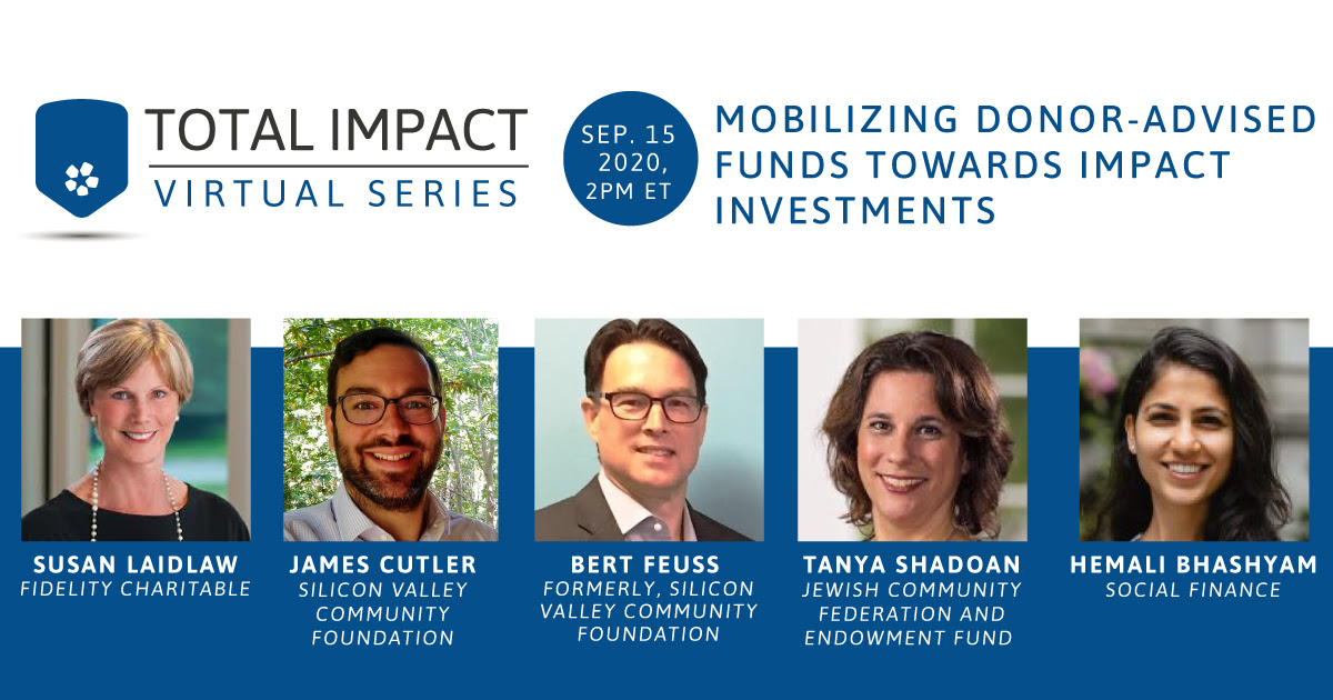 SOCAPmarkets's tweet photo. Join us tomorrow, September 15th, at 2 PM ET to learn about the role DAFs can play in unlocking impact investments. @FidelityChrtbl @siliconvalleycf @SocialFinanceUS https://t.co/Vf4K46PsTp https://t.co/RDN9XNGsja