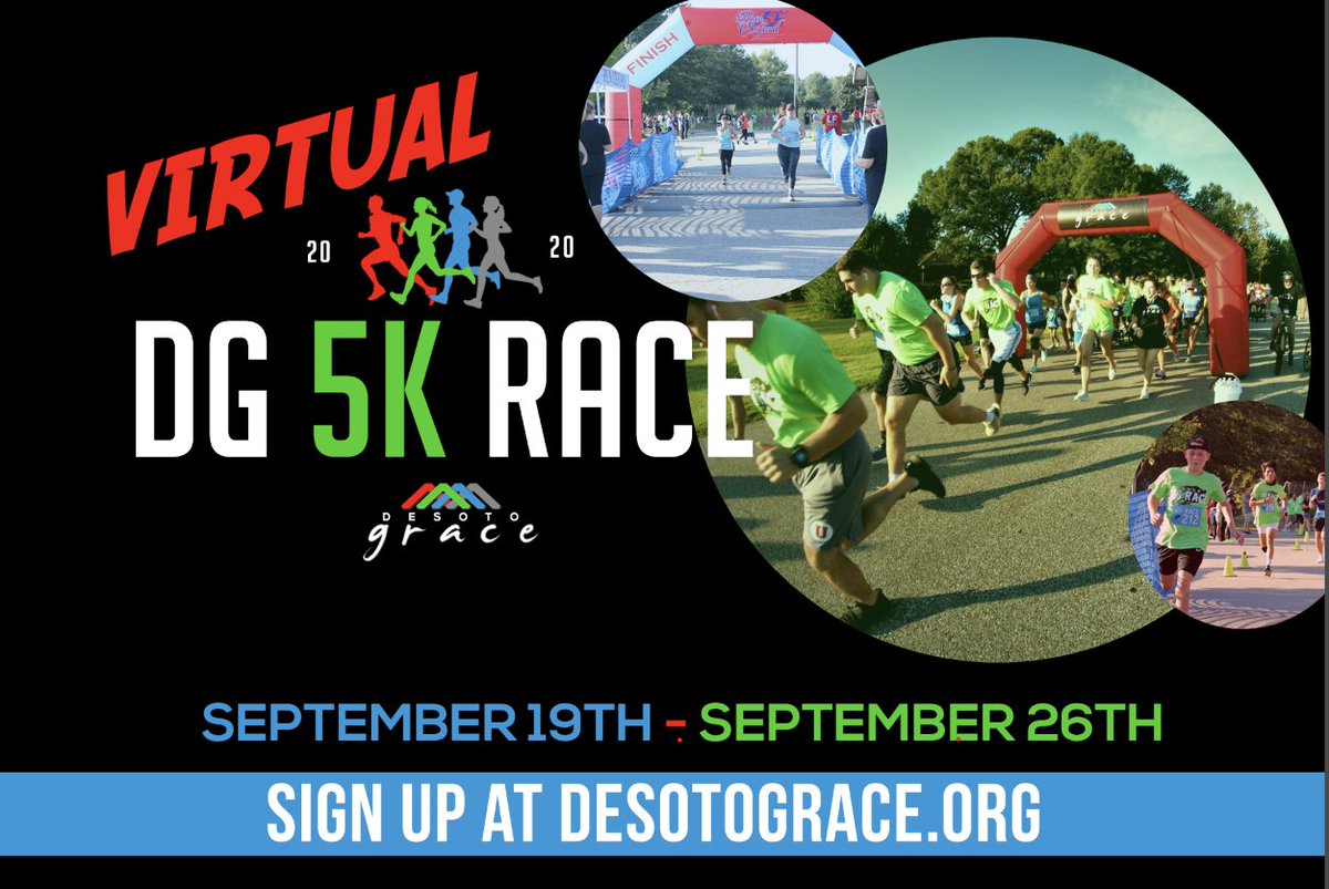 DeSotoGrace's tweet photo. Virtual DG 5K Race! Sign up today at https://t.co/uvyWvRAqyx https://t.co/HNw7uifBdv