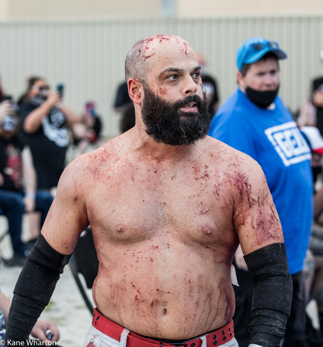 Kane_B13's tweet photo. More from @GCWrestling_ #tournamentofsurvival 5 - @alexcolon0139 vs @Atticus_Cogar #gcwtos5 #gcw #deathmatch https://t.co/5FoYWHpA3V