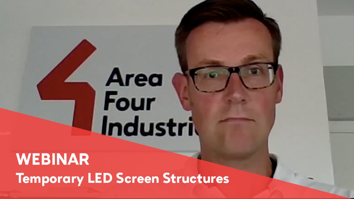 Area4Industries's tweet photo. Recording of Temporary Outdoor LED Screen Structures Webinar is now available
Enormous interest was shown in Norbert Tripp's live webinar from both the European and American markets.
Click on link and see video from webinar: https://t.co/kAgpXY2qmW https://t.co/mPVKDTtUUE