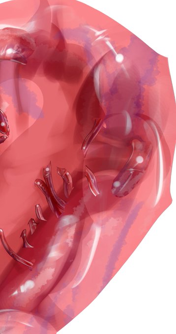 久しぶりに触手描くけどもう忘れてますねぇこれは…😔→なんかいやらしいですね…!👀 ……(誰が入るんだ…) 