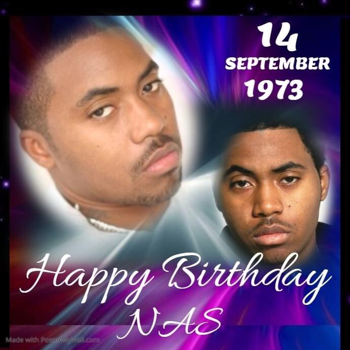 Happy Birthday to legendary HipHop Star My baby Nas                                   