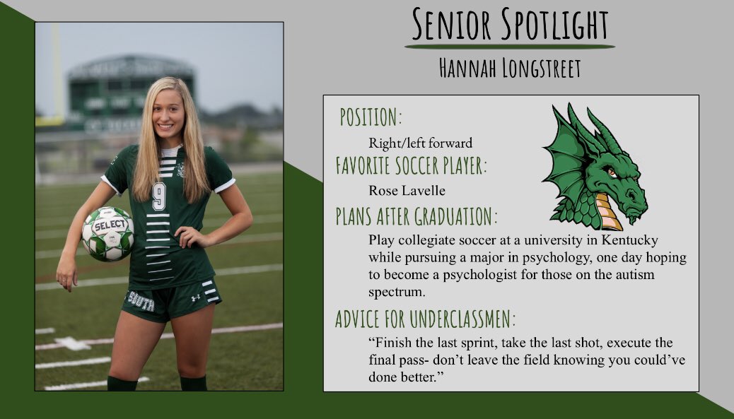In honor of senior night this Saturday...

We will be recognizing one of our 5 seniors everyday this week with a senior spotlight! 

First up is #9 Hannah Longstreet!