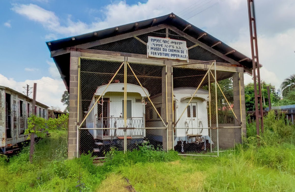 Ethiopia - the last royal train consisted of "two locomotives, a baggage car with a diesel generator, four imperial carriages, two 1st class salon-sleeper cars, and two 2nd passenger cars. Now that's a proper royal train, I'd ride with the emperor.