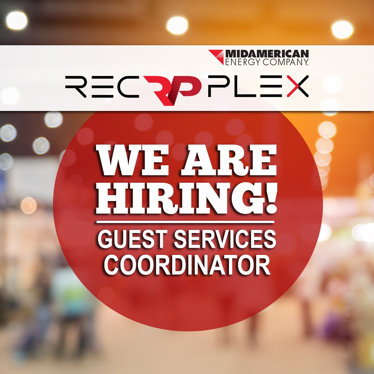 Are you an outgoing and energetic people person looking for a new challenge? Join our RecPlex team to put those abilities to work at our new, one-of-its-kind sports and event venue! For more information and to apply visit: wdm.iowa.gov/Home/Component…