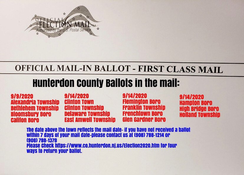 HighBridgeDems's tweet photo. Ballots are being mailed out this week!! https://t.co/d2k10rHCjP