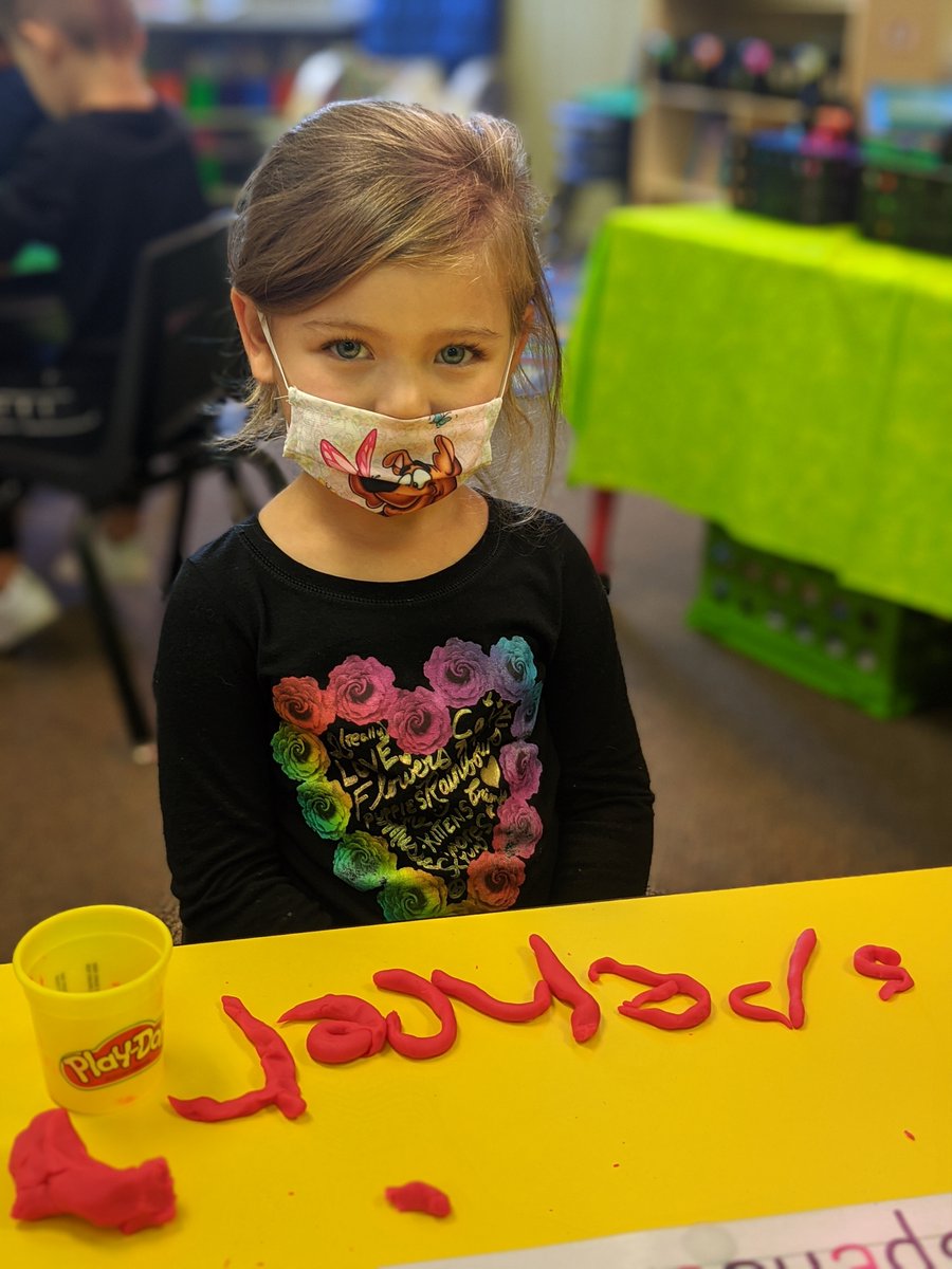 HaywardSchools's tweet photo. Mrs. Petit and Mrs. Johnson's class practicing their names with Play-Doh!
#likeacane #4kfun #practicemakesperfect https://t.co/sD2ZQp45v8