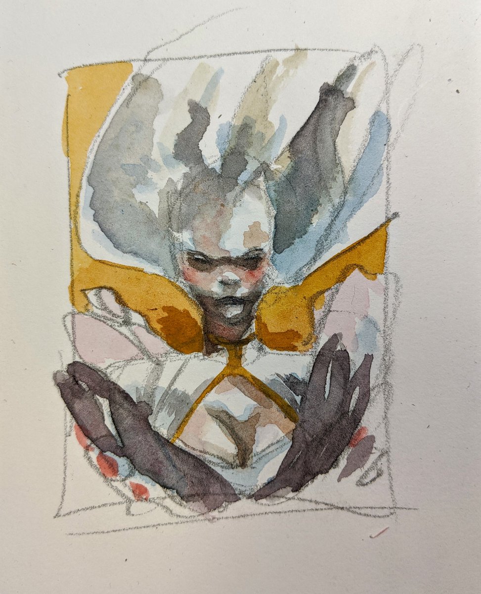 TS3's tweet image. #nycc charity! All what you see here will be for auction. If you get the Storm piece, you get all the sketches that lead up to the piece. 
Help the kids and their families! #saintjudes #stjudes
I'll repost this once I have more information. #marvelcomics #watercolor