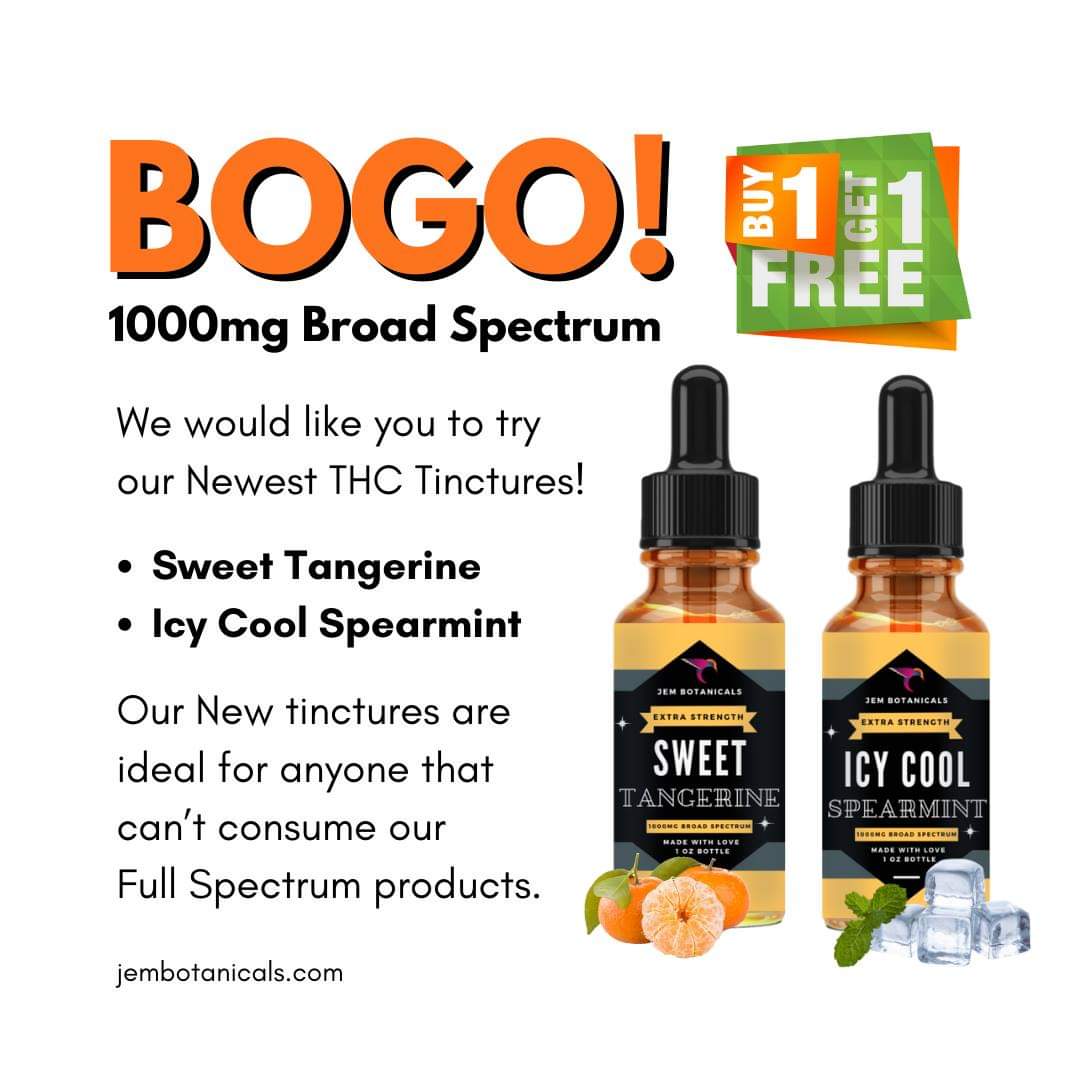 GoforvapeO's tweet photo. ******** BROAD SPECTRUM BOGO ********
Today Only, we are offering our Newest Products, Buy 1 Get 1
1000mg Sweet Tangerine 0-THC
1000mg Icy Cool Spearmint 0-THC
https://t.co/8eJvNz0nKX https://t.co/5j9K7xjsOn