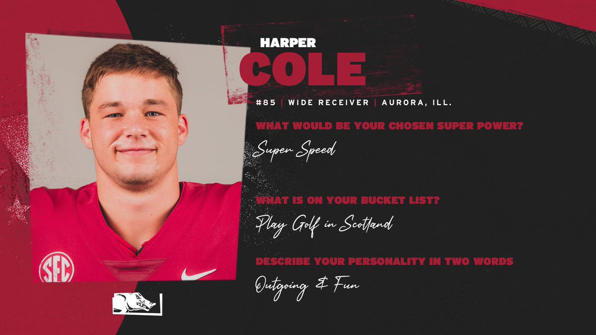 RazorbackFB's tweet photo. Playing golf 🏌️ in Scotland 🏴󠁧󠁢󠁳󠁣󠁴󠁿 is on Harper Cole's bucket list ⬇️ https://t.co/CYZpIbJhNj