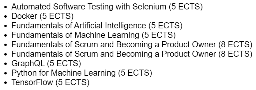 farhadDev's tweet photo. I am really excited about adding 9 new courses to our collaboration with Metropolia UAS regarding their Open UAS programme. Also, really happy that it is the first time our AI/ML team is providing some new trending courses in their fields. #UpIsTheOnlyWay https://t.co/Gfi8Pv9TgV