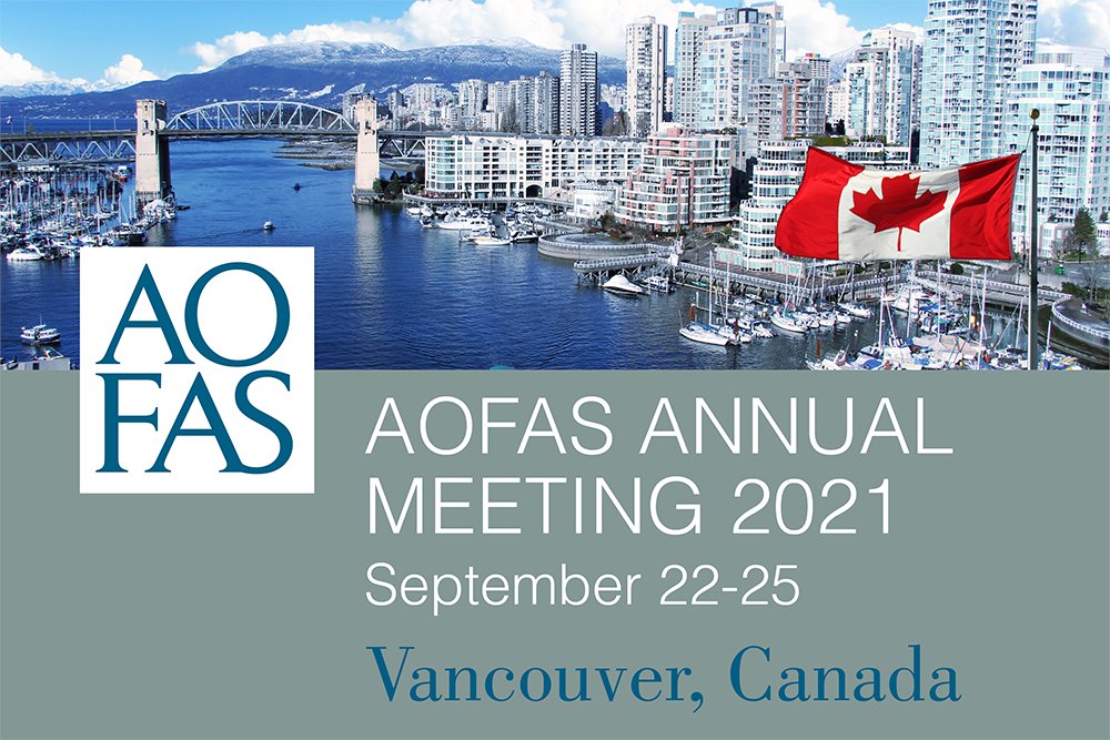 AOFAS's tweet photo. Thank you to all the attendees, industry partners, and faculty that made #AOFAS2020 a success! We look forward to meeting in person next year for AOFAS Annual Meeting 2021 in Vancouver, Canada. https://t.co/6Igk7HnNyc https://t.co/LQExgwqosJ