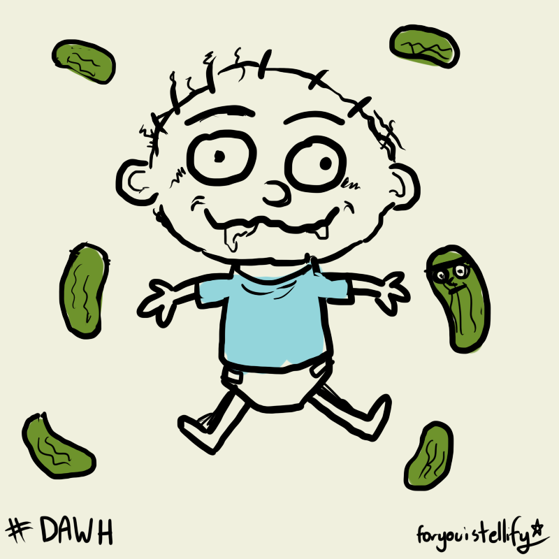 AbiFaeleaf's tweet image. Had an absolute whale of a time drawing along on @HayleyMulch stream! The theme was Rugrats characters! #DAWH