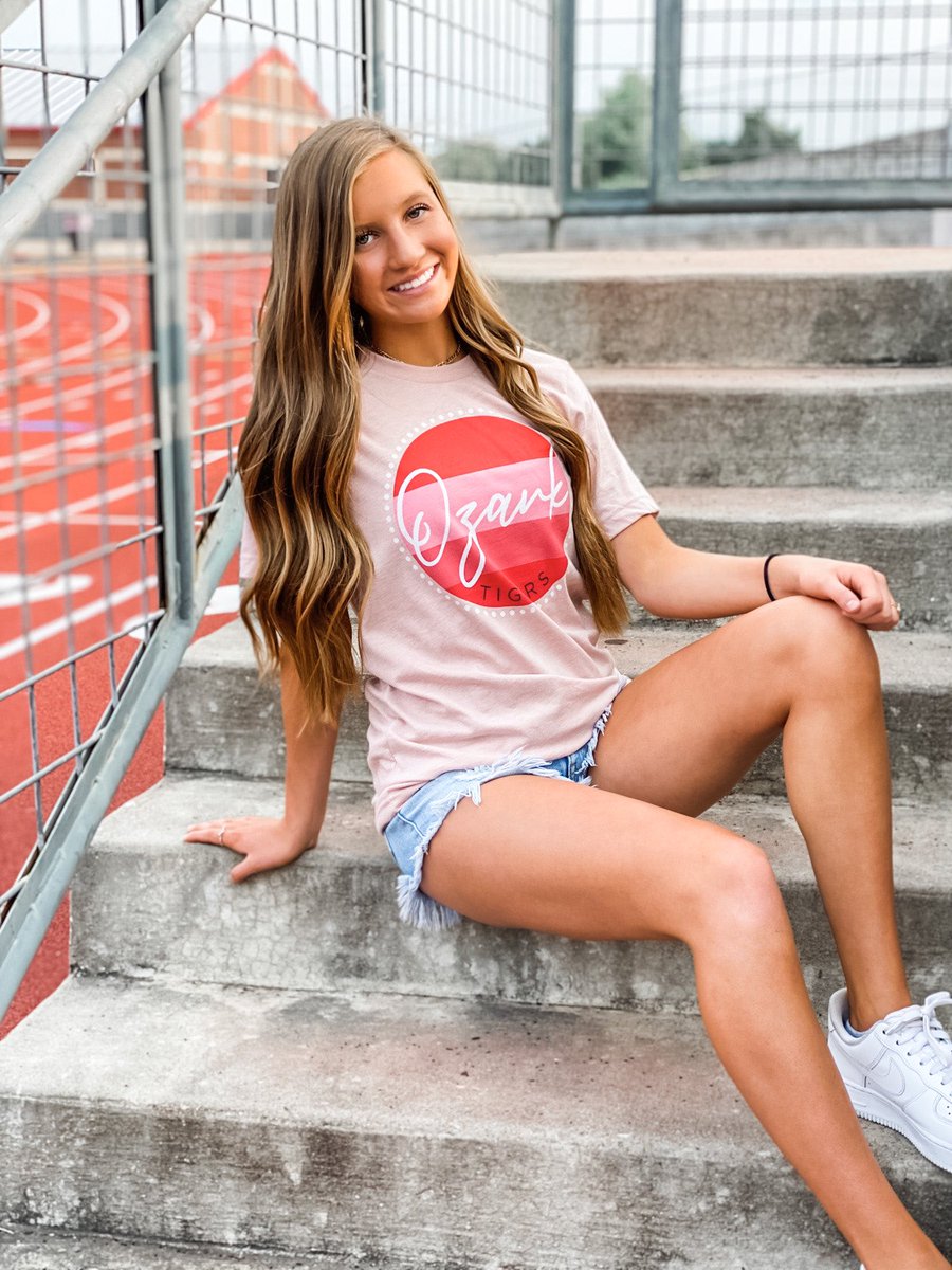 cheerleadingOHS's tweet photo. Check out these CUTE tees! Your OVC cheerleaders are now selling Ozark Tiger Fan wear! 

Help us cheer on the Tigers in some of our new apparel! 🐾 Proceeds help send these sweet girls to NATIONALS!! 

Follow the link below to check out our page! 

https://t.co/QkOnokasSB https://t.co/HIyujjeVUb