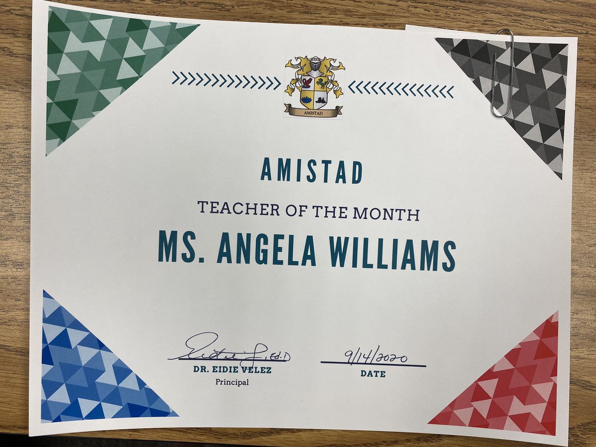 EducatorAngelaW's tweet photo. This happened today 😲🥰🥳 I was totally shocked! My students are absolutely amazing and I wouldn’t have gotten this without them! ❤️#thirdgraderocks #vcs2020 @FriendshipVCS https://t.co/yJPV0NBs7T