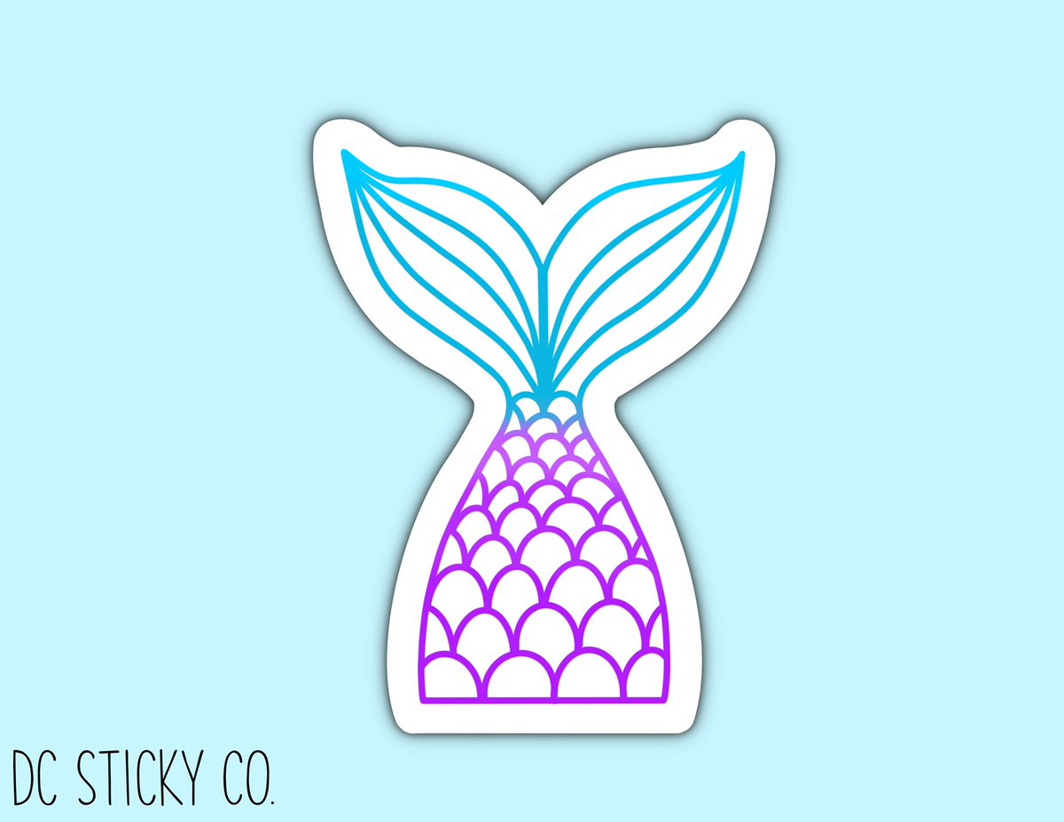 dc_stickyco's tweet photo. Here’s another design for the day! Mermaid tail🧜🏽‍♀️ Message me to order ! #mermaidsticker #mermaids #stickershop #stickers #stickeraddict #hydroflaskstickers #laptopstickers #etsyshop #etsy #etsyseller https://t.co/4I4dF3Hy99