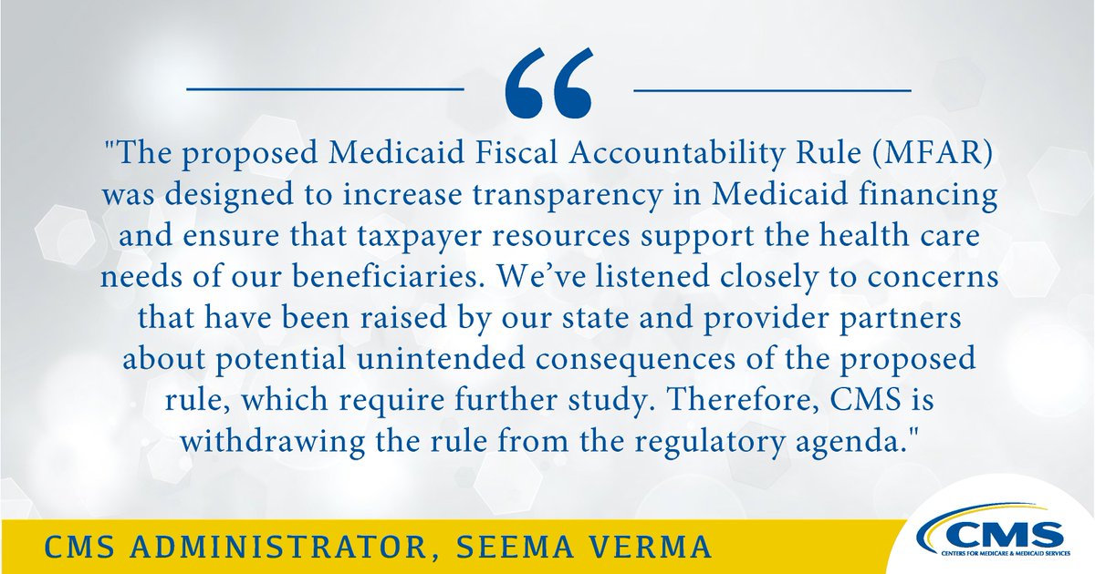 Administrator Seema Verma tweet media