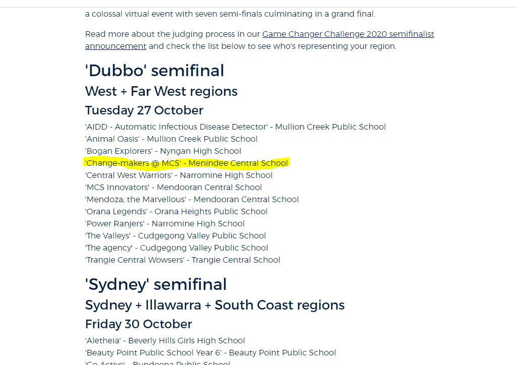 MenindeeCSchool's tweet photo. . . . and guess who has made it into the semifinals?
#realgamechangers
#smallschoolsaregreatschools https://t.co/4G2dzvAVal