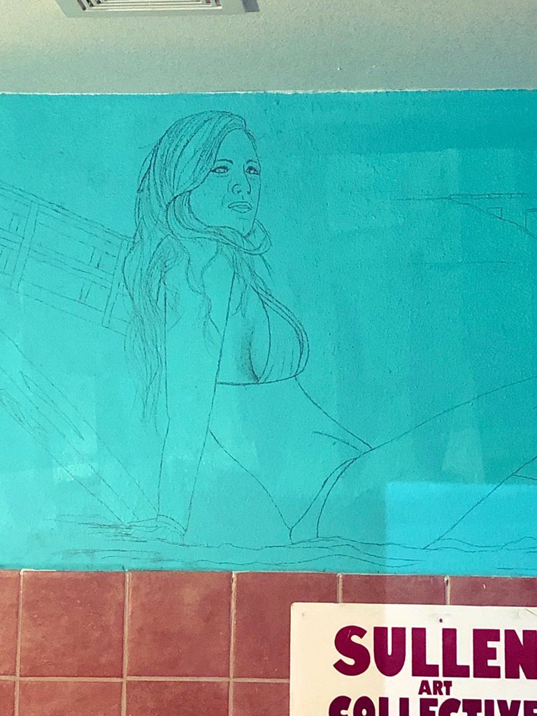 Tatt2nik's tweet photo. @blakelively thank you for being my model for the mural in my tattoo shop https://t.co/OUtkkt3FY1