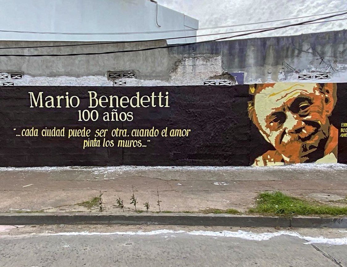“...cada ciudad puede ser otra cuando el amor pinta los muros...” Brigada Andrés Di Pascua (2020). Florida & Maldonado, Montevideo, Uruguay. Che BoHeMia (2020). #SigloBenedetti