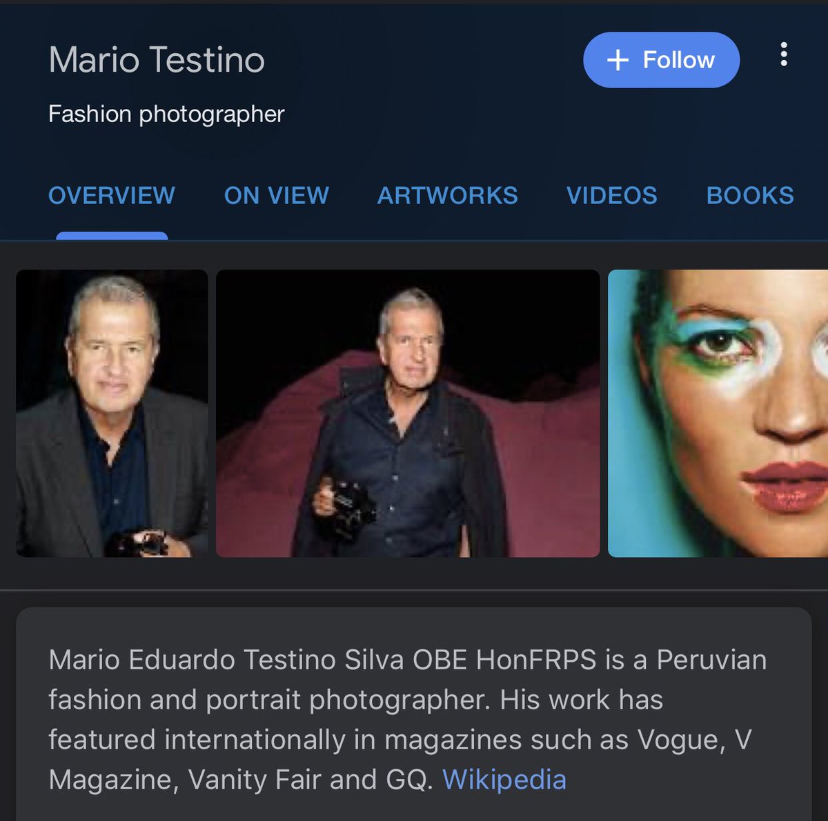 MARIO TESTINO(Fashion Photographer)