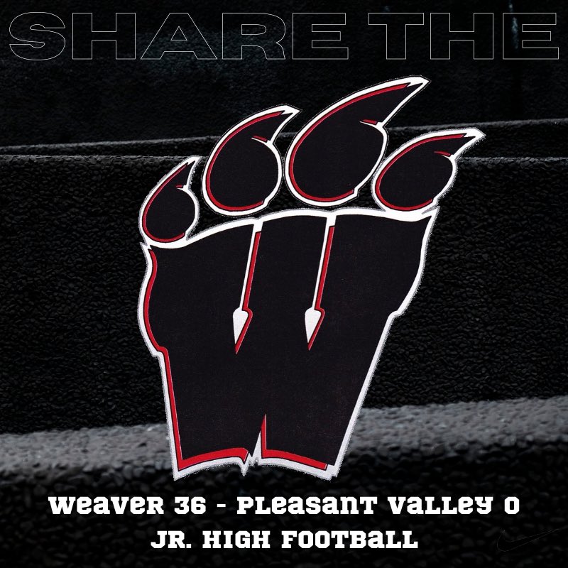 WeaverFootball's tweet photo. Congratulations to our JH! https://t.co/6v52dU63E9