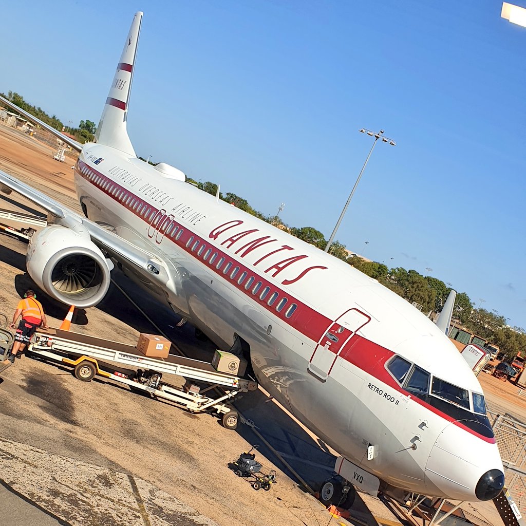 TBH I'm just a little excited to be back in the air with <a href="/Qantas/">Qantas</a> on the #RetroRoo2
#Broome #VayCay #WanderOutYonder