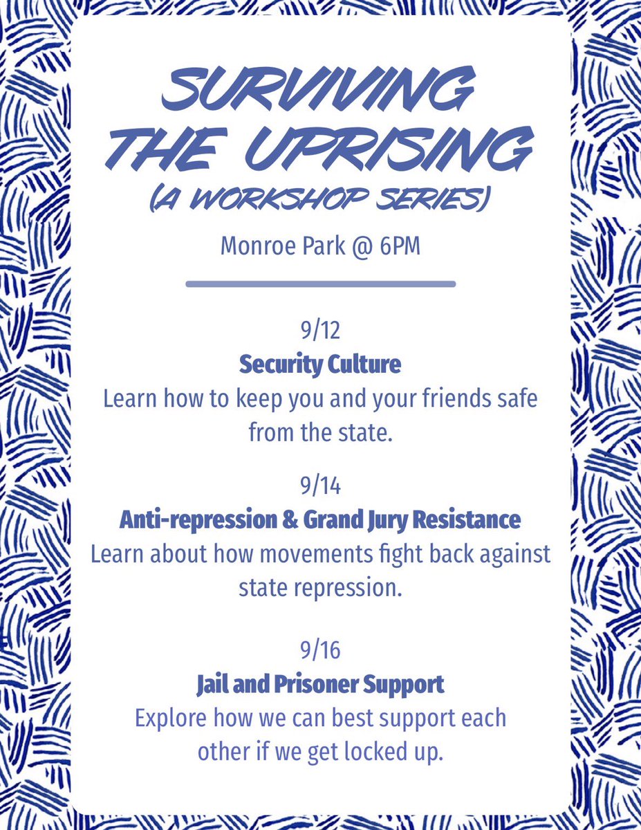 ScuffletownARC's tweet photo. Thanks to all who came out to the workshop tonight. Wednesday is jail &amp; prisoner support (including court support!) @RVABailFund and James River ABC will be hosting. 

Resources from tonight linked in thread! https://t.co/jaP9KqmJCh