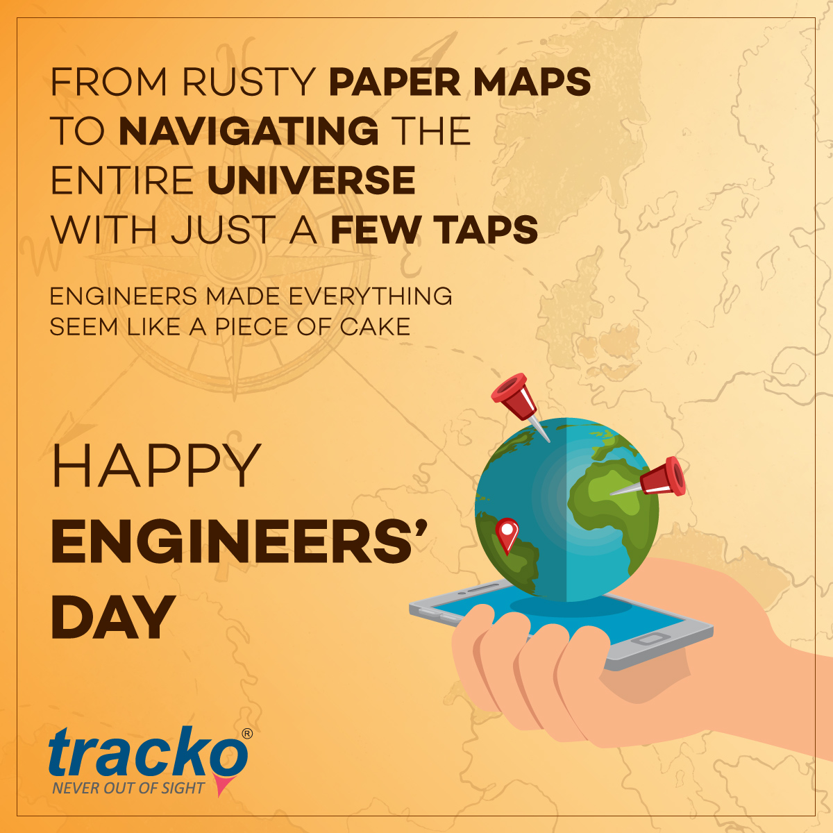 trackocoin's tweet photo. Without engineers, we would have been lost forever in the maze of life. Tracko salutes all the curious souls out there on this engineers day.

Happy Engineers' Day!

#HappyEngineersDay #EngineersDay #Engineer #Tracko #GPS #Navigation #maps #GPSTracker #Dissect #TopicalSpot https://t.co/5MlXNFXwg2