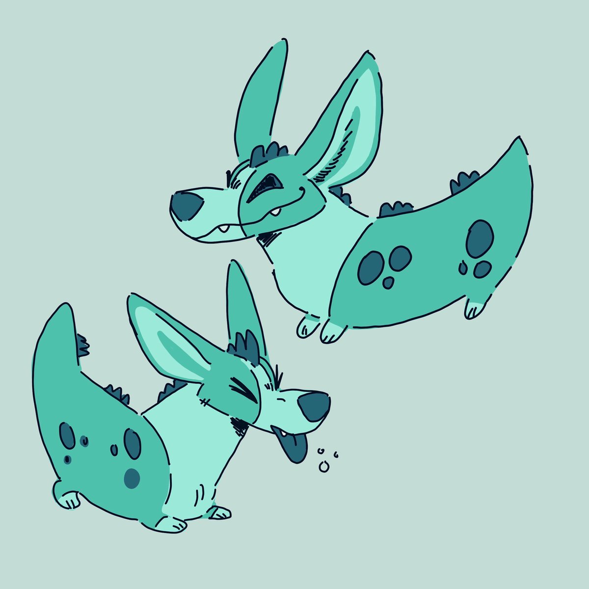 kaiju_corgi's tweet photo. Custom Kaiju Corgi adoptable auction START! 

Winner will have a custom designed Kaiju dog/ animal done by me and you Will receive TWO drawings!

Starts at $100 
Bid increments $5 
Paypal! Plz pay in 24 hours. 

Ends at September 21st at 11:59PM EST (America).

Bid under BID HERE https://t.co/ufw16E9q1C