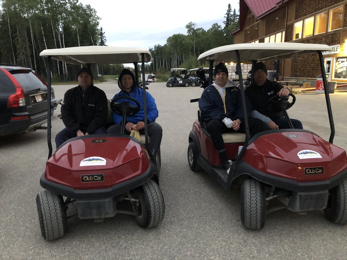 BrianMunz9's tweet photo. Thanks @CandleLakeGolf for hosting us for the last 2 days.  

Due to darkness, official count is 83 holes played with @gclassen, Bryce and Rod.

@TaylorMadeCA @PLYRGolf https://t.co/toV5Cq279b