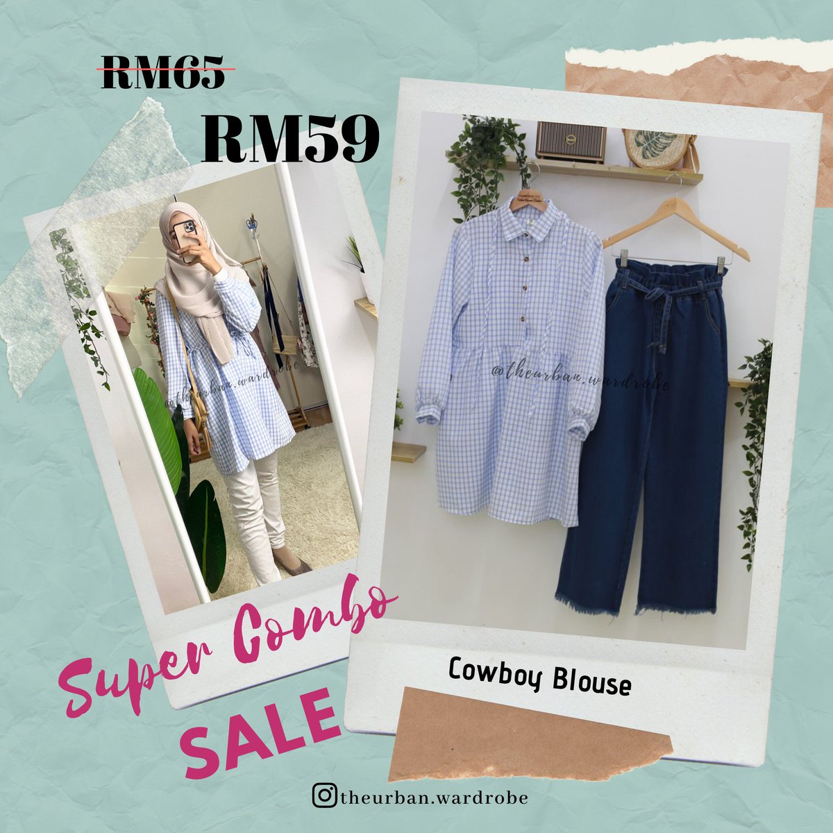 _urbanwardrobe's tweet photo. Buy 2 items and above for super combo price ✨✨✨ boleh beli sekali dengan kakak adik mak abang ehhh 🤭
#combosale #sayajual https://t.co/EsRwQF6qGN