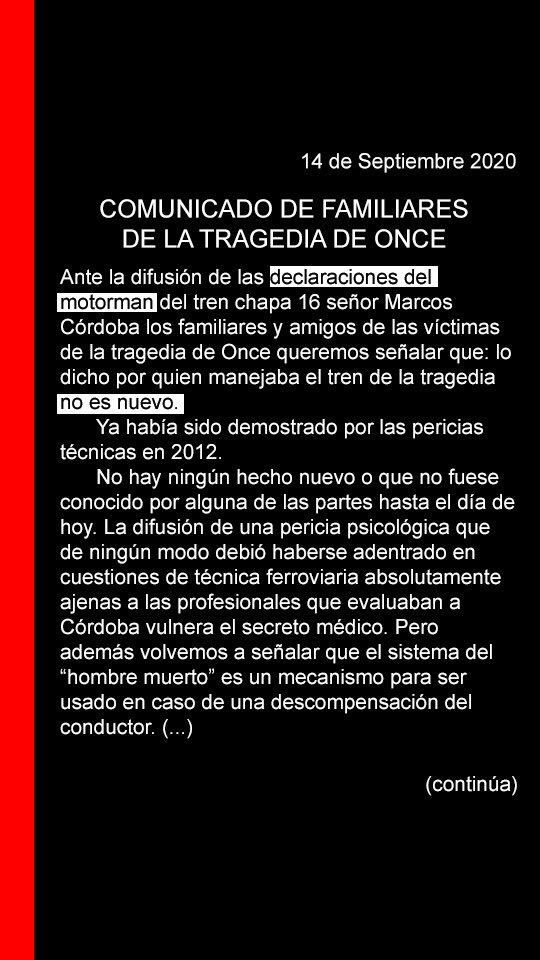 TragediaOnce_'s tweet photo. COMUNICADO. POR FAVOR RT 🙏🏻. Gracias!! https://t.co/6LgEpnsndN
