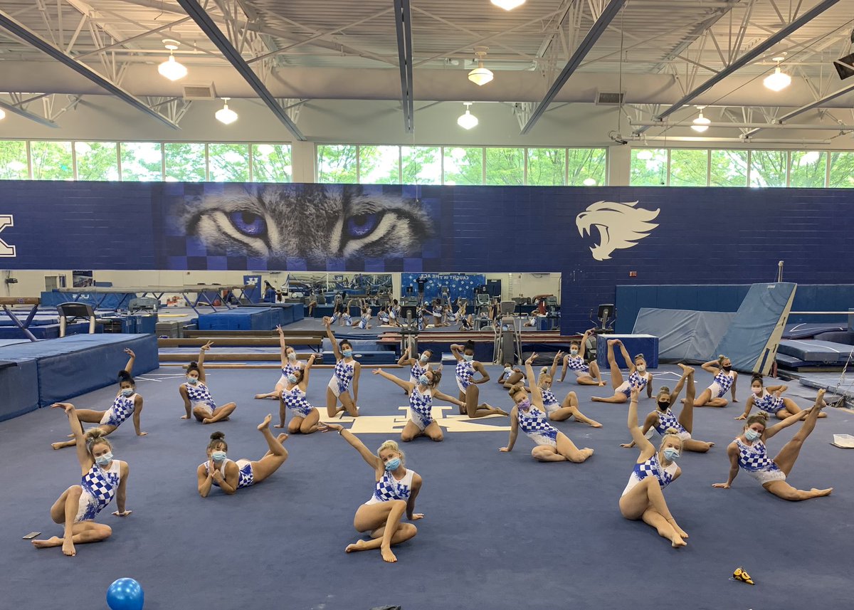 UKGymnastics's tweet photo. First official practice is in the books! 😻 https://t.co/tvLlgSKlu7