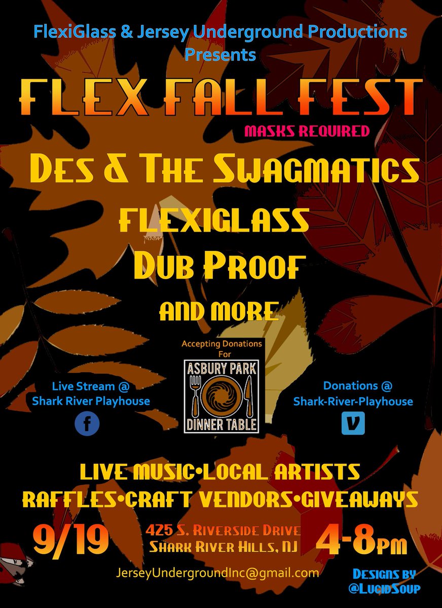 dubproof's tweet photo. Saturday! Come thru! #livemusic #fooddrive #asburypark #swagmatics #flexiglass #njdub

We Got New Shirts too! https://t.co/OyxOABAnLF