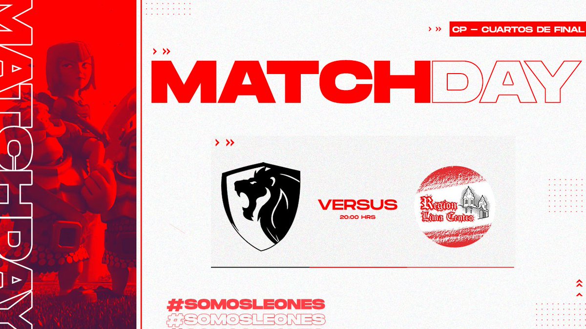 ¡Debut! 

🦁| Hoy soltamos las cadenas de nuestros leones para que salgan a cazar a sus presas y logren alcanzar la victoria.

⚔ | <a href="/CopaPeruCR/">CopaPeruCR</a> 
🆚️ | @RLC_Peru 
⌚ | 20:00 🇵🇪

No te lo pierdas en vivo desde el canal de : 📺 <a href="/Sk8ChubiCR/">Sk8Chubi</a>