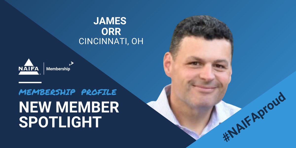 NAIFA's tweet photo. We are #NAIFAproud to welcome new member James Orr! After 23 years in the industry, James joins us upon his completion of the #LUTCF program. Learn more about his journey: https://t.co/Ov49qCU6PJ https://t.co/ij00JQU49l