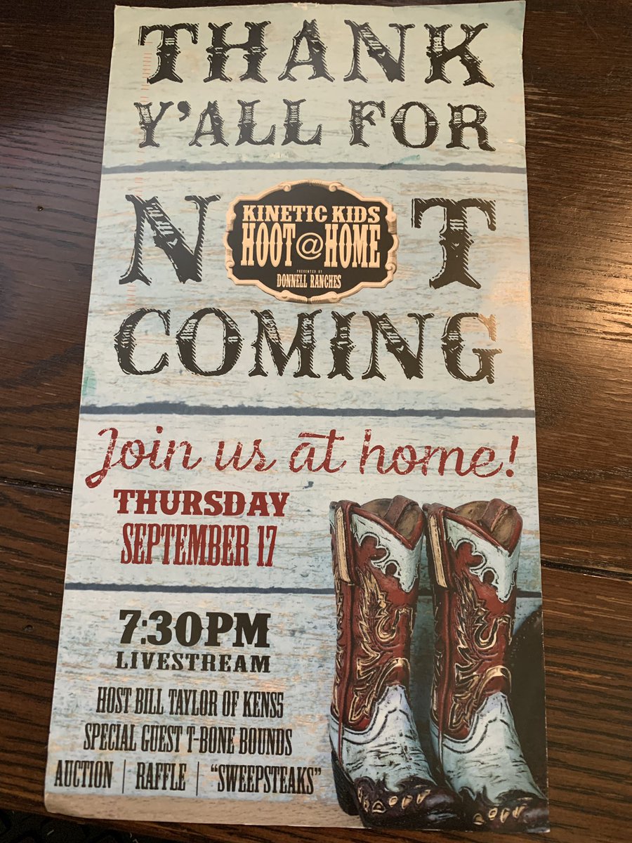 FontenotFam5's tweet image. Like most non-profits, @kinetickidstx pivoted to a 2020 virtual gala &amp;amp; it’s Thursday! Our sponsors &amp;amp; guests at home will enjoy delivery of our RanchWater gift boxes, dinner, TikTok videos dress up to PJs &amp;amp; an “ESPN” themed event.#CreativePivot #DoWhatYouGottaDo #JoinUs