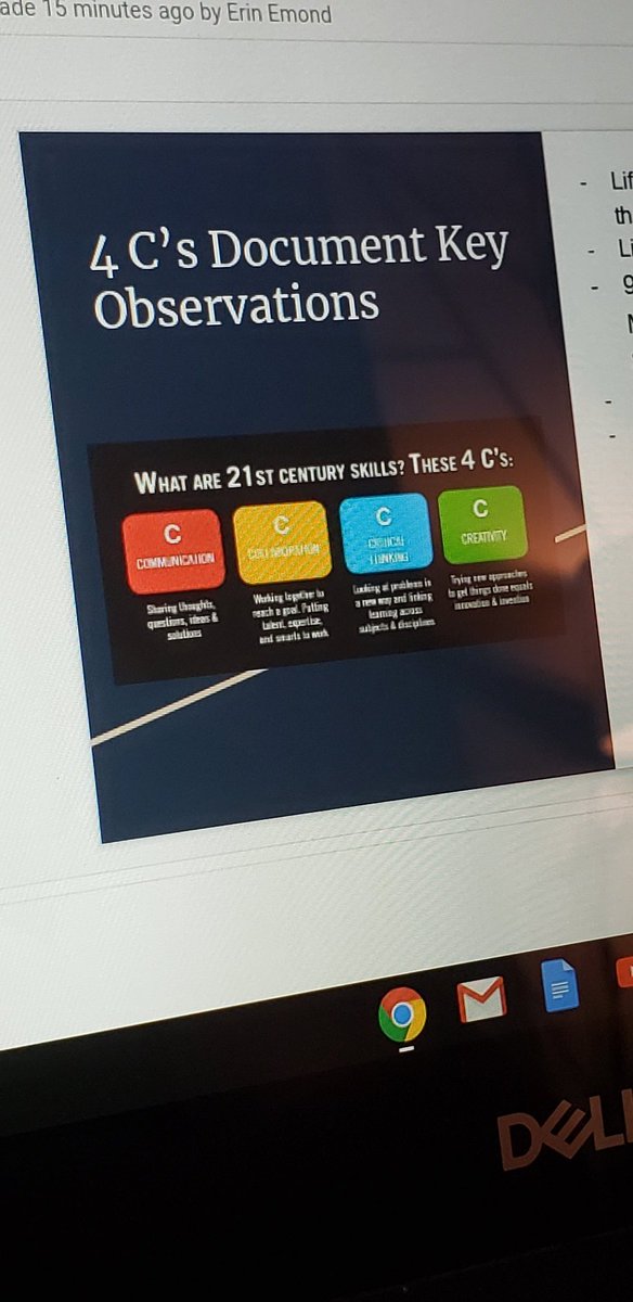 Ms_Hankinson6's tweet photo. During tonight's class we dove into the 4 C's. I feel that this course has all of that to offer: Communication,  Collaboration,  Critical Thinking,  and Creativity. We definitely did that tonight. #MSVU_tech  @alreyner https://t.co/EKfA6rSb28