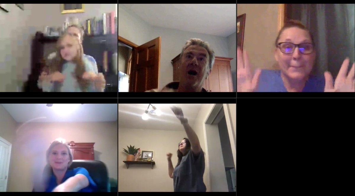 dougstreat's tweet photo. Scenes from the @AledadeACO dance party a few weeks ago when we shared the news with our team:

Physician-led ACOs, enabled by Aledade, saved $180M in unnecessary healthcare spending last year! https://t.co/ufbIPg0ixF
